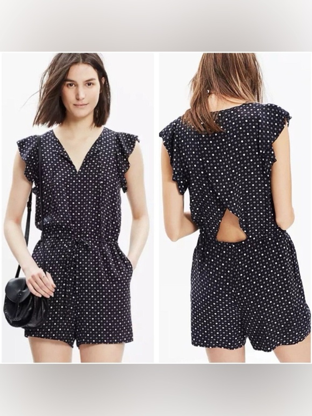 [Madewell] Petal Play Silk Romper